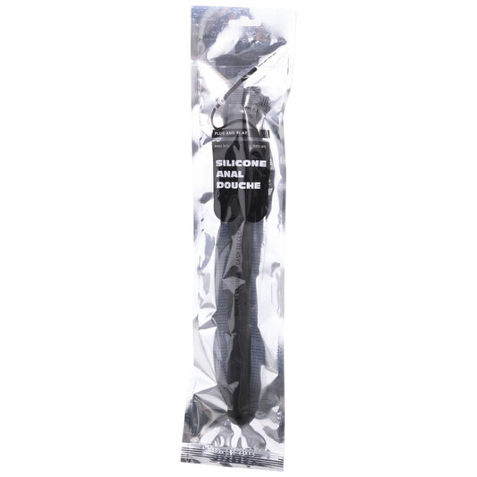 All Black - Douche Anal Silicone Sistema Stopper 27 Cm