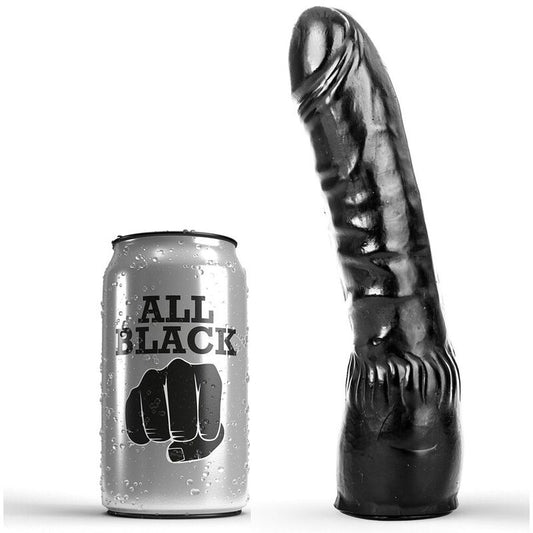 All Black - Gode Noir Réaliste 20 Cm - ALL BLACK | sextoys, godes sans vibration, pénis réalistes | Dimensions : 260