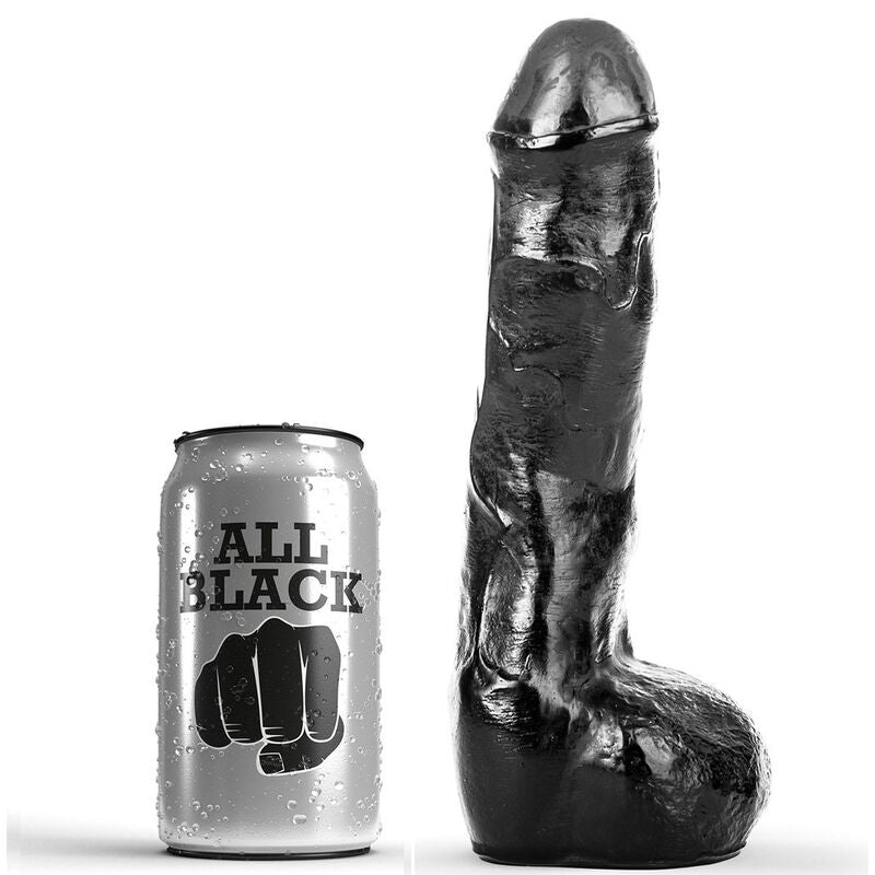 All Black - Pene Anal Réaliste 20 Cm - ALL BLACK | sextoys, godes sans vibration, pénis réalistes | Dimensions : 485
