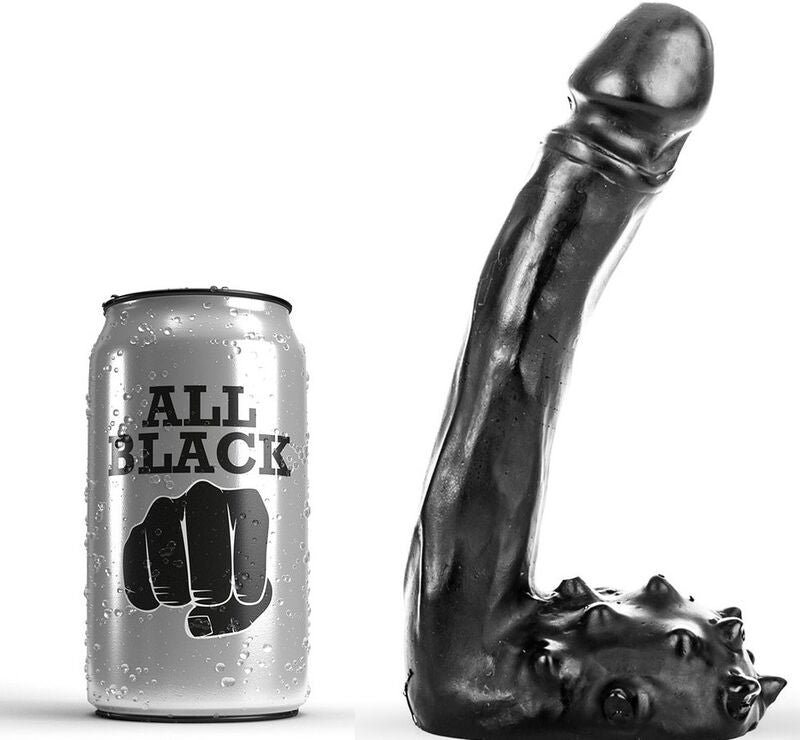 All Black - Gode Réaliste 19 Cm - ALL BLACK | sextoys, godes sans vibration, godes point g | Dimensions : 220