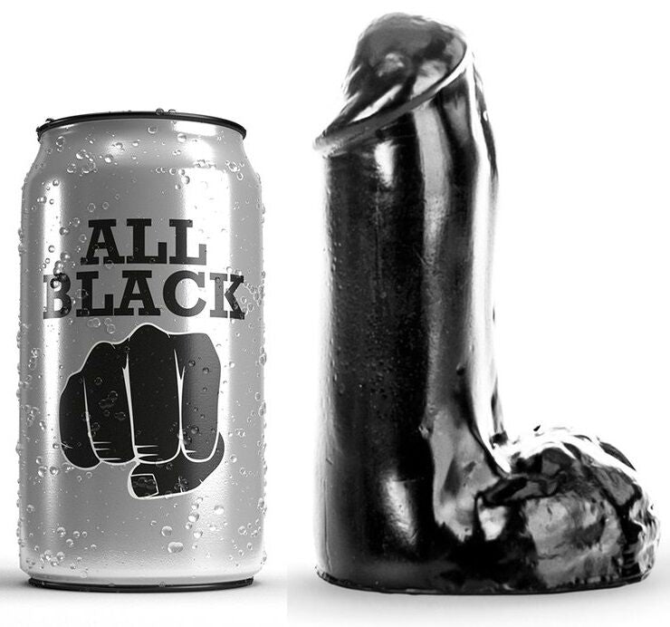 All Black - Gode Réaliste 13 Cm - ALL BLACK | sextoys, godes sans vibration, pénis réalistes | Dimensions : 257