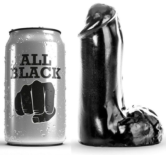 All Black - Gode Réaliste 13 Cm - ALL BLACK | sextoys, godes sans vibration, pénis réalistes | Dimensions : 257