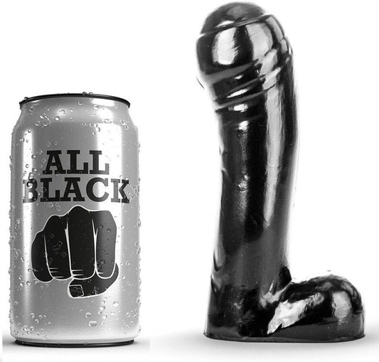 All Black - Gode Noir 15 Cm - ALL BLACK | sextoys, godes sans vibration, godes point g | Dimensions : 190