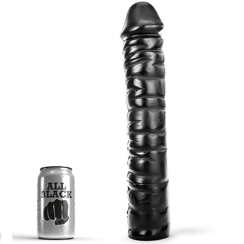 Gode All Black 38 cm puissant et nervuré