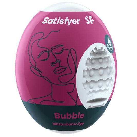 Satisfyer - Oeuf Masturbateur Bubble - SATISFYER EGGS | sextoys, jouets sexuels pour hommes, divers masturbateurs | Dimensions : 44