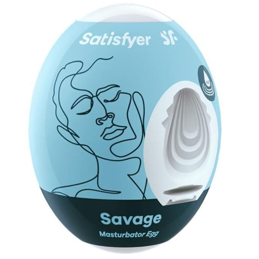 Satisfyer - Oeuf De Masturbateur Savage - SATISFYER EGGS | sextoys, jouets sexuels pour hommes, divers masturbateurs | Dimensions : 46