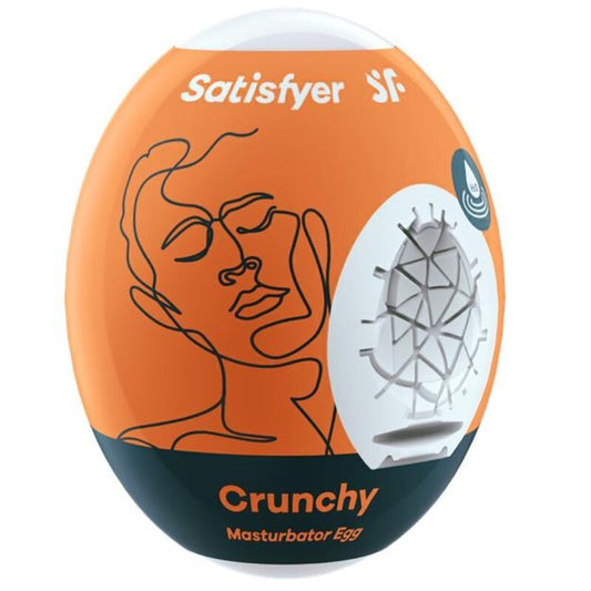 Satisfyer - Oeuf Masturbateur Croquant - SATISFYER EGGS | sextoys, jouets sexuels pour hommes, divers masturbateurs | Dimensions : 54
