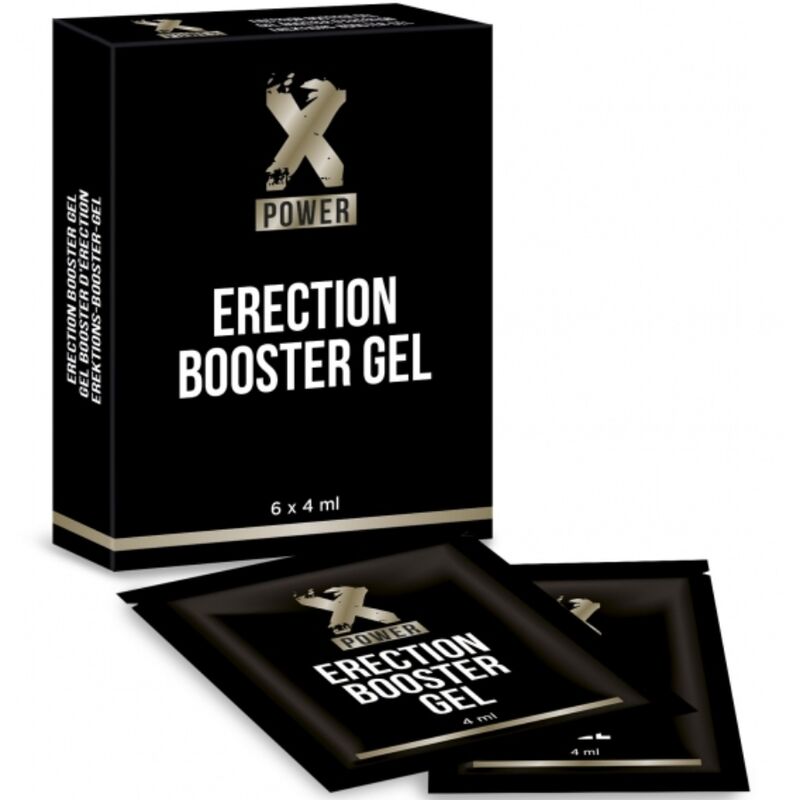 Xpower - Gel Booster D-Érection 6 X 4 Ml - XPOWER | pharmacie, stimulants pour garçons, augmentation de l'érection | Dimensions : 36
