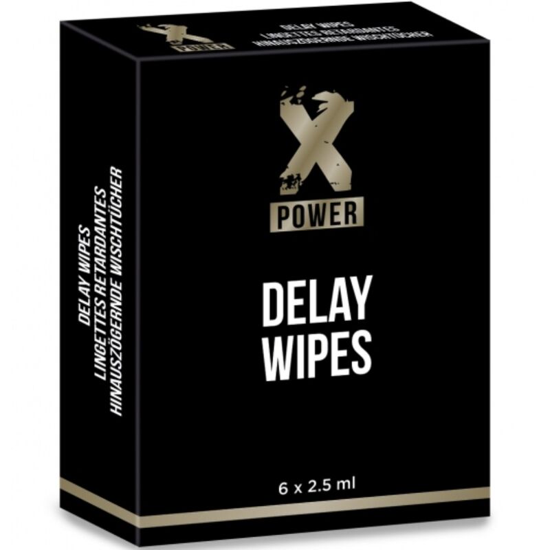 X Power - Lingettes Delay 6 Unités - XPOWER | pharmacie, stimulants pour garçons, retardants | Dimensions : 34