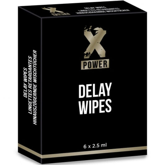 X Power - Lingettes Delay 6 Unités - XPOWER | pharmacie, stimulants pour garçons, retardants | Dimensions : 34