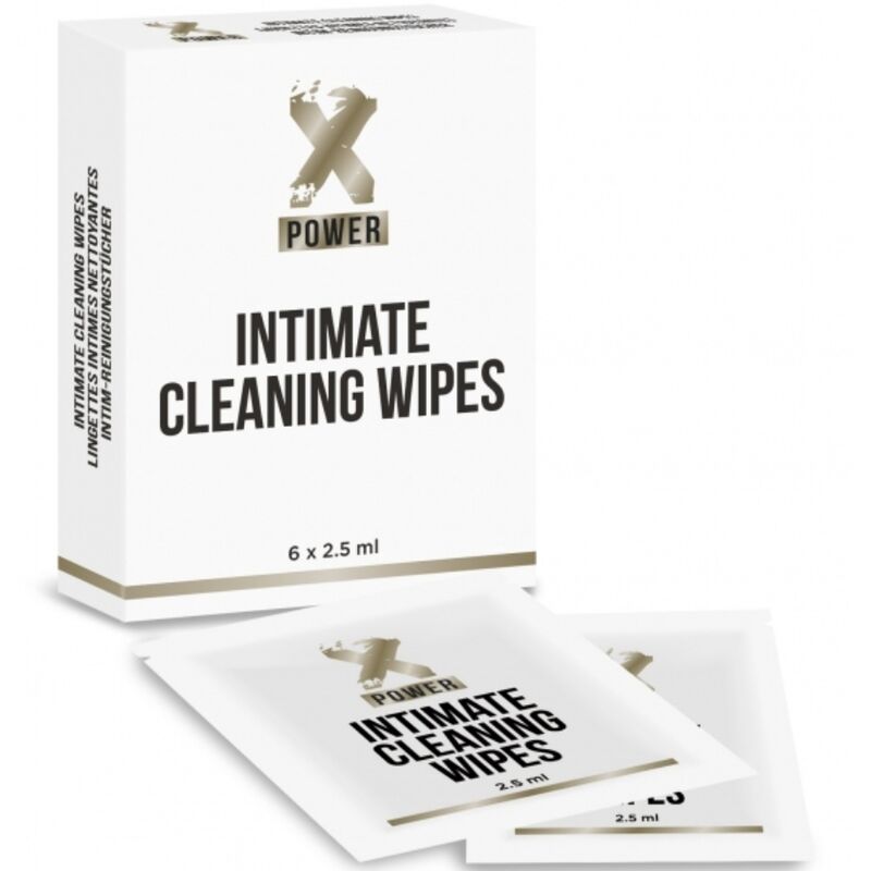 Xpower - Lingettes Nettoyantes Intime 6 Unités - XPOWER | pharmacie, désinfection et entretien, nettoyage intime | Dimensions : 34