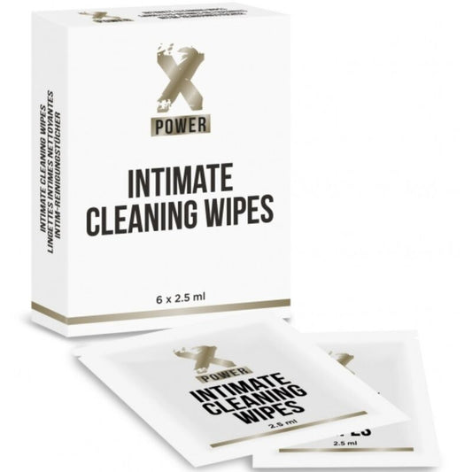 Xpower - Lingettes Nettoyantes Intime 6 Unités - XPOWER | pharmacie, désinfection et entretien, nettoyage intime | Dimensions : 34