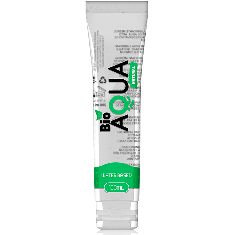 Bioaqua - Lubrifiant Ingrédients Naturels À Base D''Eau 100 Ml - BIOAQUA | pharmacie, lubrifiants, bio bio | Dimensions : 124