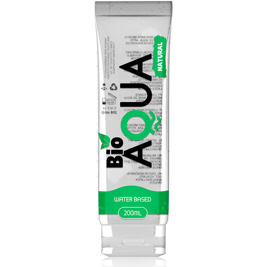 Bioaqua - Lubrifiant Ingrédients Naturels À Base D''Eau 200 Ml - BIOAQUA | pharmacie, lubrifiants, bio bio | Dimensions : 246