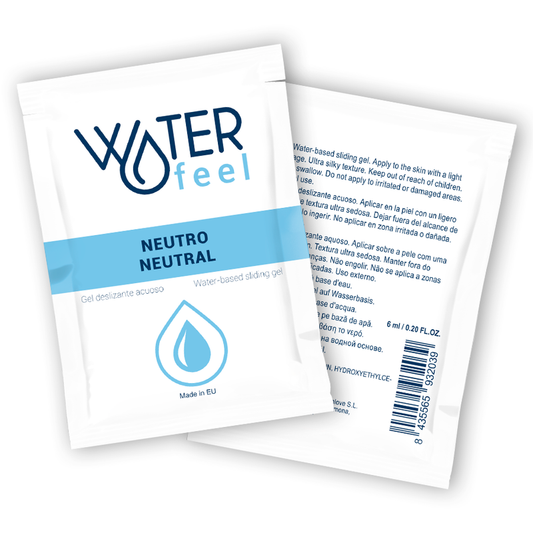Waterfeel - Gel De Glissement Neutre  Base Deau 6 Ml - WATERFEEL | pharmacie, lubrifiants, une seule dose | Dimensions : 10