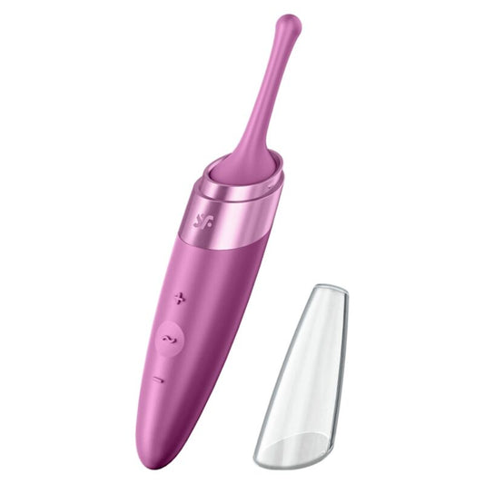 Satisfyer - Vibrateur  Pointe De Clit Twirling Delight Violet - SATISFYER VIBRATOR | sextoys, jouets pour femmes, stimulateurs, pour clitoris | Dimensions : 320