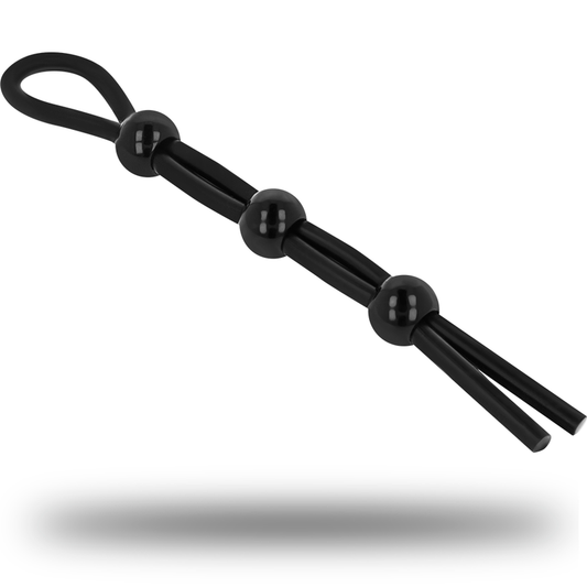 Ohmama Fetish - Anneau Cordon-Coq Et Testicules - OHMAMA FETISH | sextoys, jouets sexuels pour hommes, accessoires de pénis, anneaux de pénis, cockrings sans vibration | Dimensions : 34