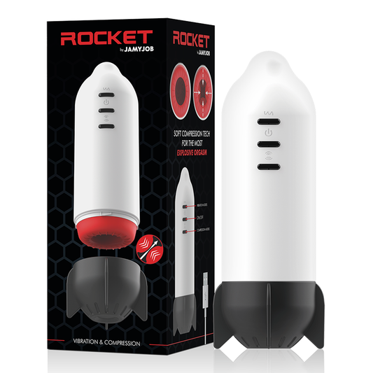 Jamyjob - Masturbateur Rocket Technologie De Compression Douce Et Vibration - JAMYJOB | sextoys, jouets sexuels pour hommes, divers masturbateurs | Dimensions : 632