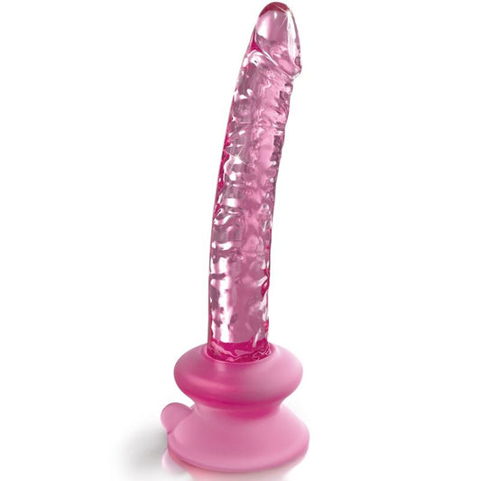 Icicles - N. 86 Gode En Verre Avec Ventouse - ICICLES | sextoys, godes sans vibration | Dimensions : 488