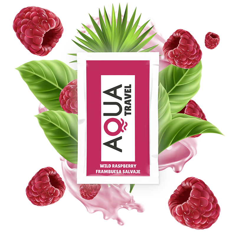 Aqua Travel - Lubrifiant À Base D'Eau Saveur Framboise Sauvage 6 Ml - AQUA TRAVEL | pharmacie, lubrifiants, une seule dose | Dimensions : 8