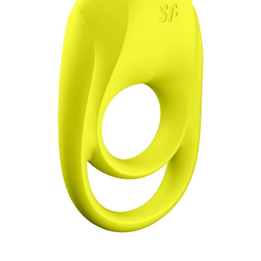 Satisfyer - Vibrateur  Anneau Spectaculaire Duo Jaune