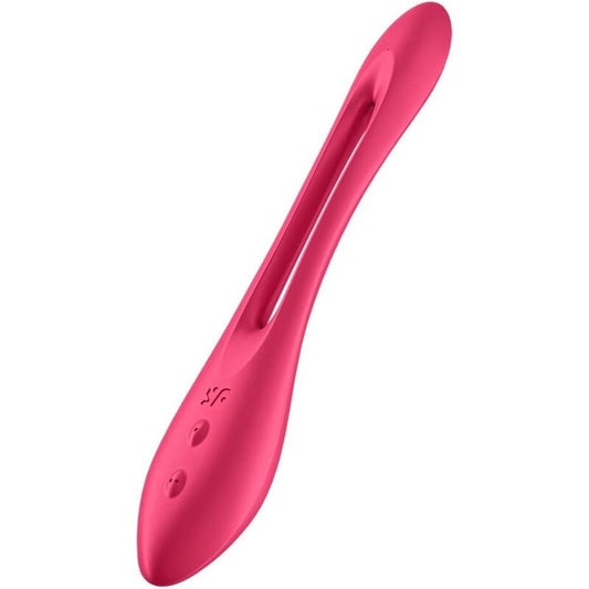 Satisfyer - Vibrateur Multi Elastic Joy Rouge - SATISFYER VIBRATOR | sextoys, jouets pour femmes, stimulateurs, pour clitoris | Dimensions : 215