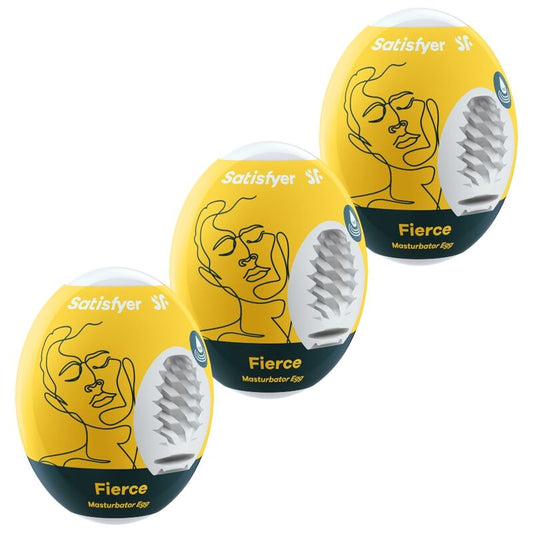 Satisfyer - 3 Oeufs Masturbateurs Fierce - SATISFYER EGGS | sextoys, kit sex toys | Dimensions : 195
