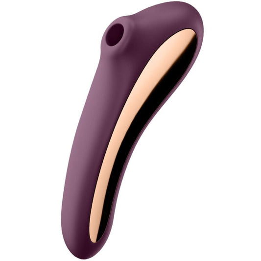 Satisfyer - Vibrateur Dual Kiss Air Pulse Vin Rouge - SATISFYER AIR PULSE | sextoys, jouets pour femmes, stimulateurs, stimulateur à air  pas de vibrations | Dimensions : 164