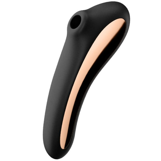 Satisfyer - Vibrateur Dual Kiss Air Pulse Noir - SATISFYER AIR PULSE | sextoys, jouets pour femmes, stimulateurs, stimulateur à air  pas de vibrations | Dimensions : 164