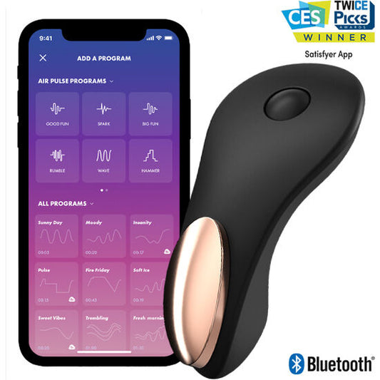 Satisfyer - Vibrateur De Culotte Little Secret - SATISFYER CONNECT | sextoys, vibrateurs, télécommande | Dimensions : 200