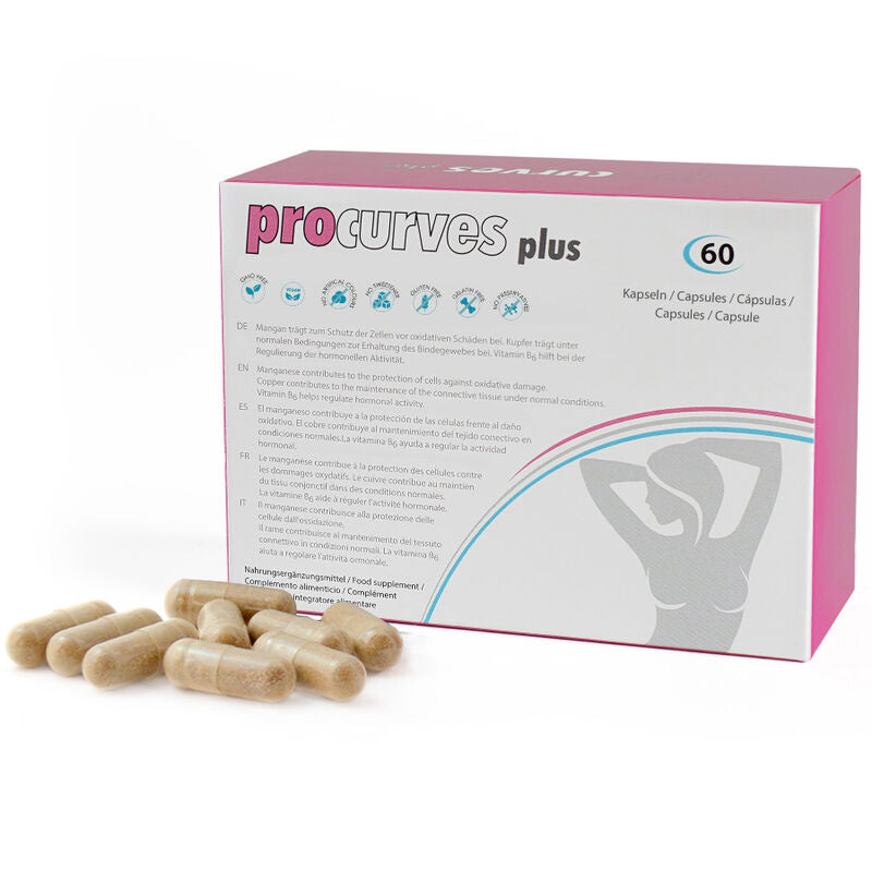 500 Cosmetics - Procurves Plus Pilules D'Amélioration Du Sein Naturel - 500COSMETICS | pharmacie, stimulants pour les femmes, pour les seins | Dimensions : 84