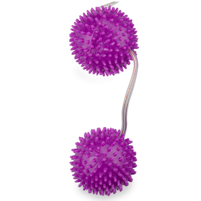 Baile - Balles Texturées Violet Profondement Plaisir 3.60 Cm - BAILE STIMULATING | sextoys, jouets pour femmes, boules chinoises, balles de base | Dimensions : 95