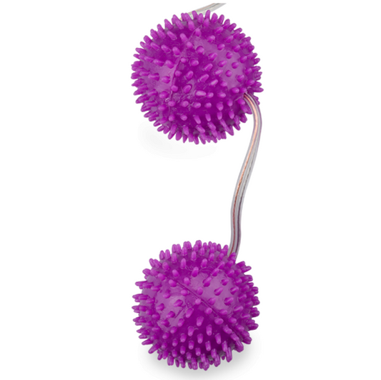 Baile - Balles Texturées Violet Profondement Plaisir 3.60 Cm - BAILE STIMULATING | sextoys, jouets pour femmes, boules chinoises, balles de base | Dimensions : 95