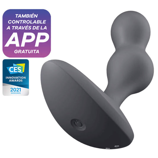 Satisfyer - Application De Plug Vibrant Deep Diver Gris - SATISFYER CONNECT | sextoys, vibrateurs, vibromasseurs avec app | Dimensions : 250