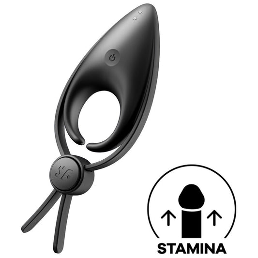 Satisfyer - Vibrateur  Anneau Sniper Noir - SATISFYER RING | sextoys, jouets sexuels pour hommes, accessoires de pénis, anneaux de pénis, cockring avec vibration | Dimensions : 190