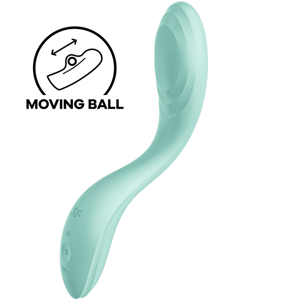 Satisfyer - Vibrateur Spot G Rrrolling Pleasure Vert - SATISFYER VIBRATOR | sextoys, vibrateurs, vibromasseurs point g | Dimensions : 388