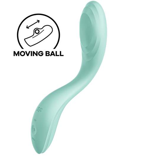 Satisfyer - Vibrateur Spot G Rrrolling Pleasure Vert - SATISFYER VIBRATOR | sextoys, vibrateurs, vibromasseurs point g | Dimensions : 388