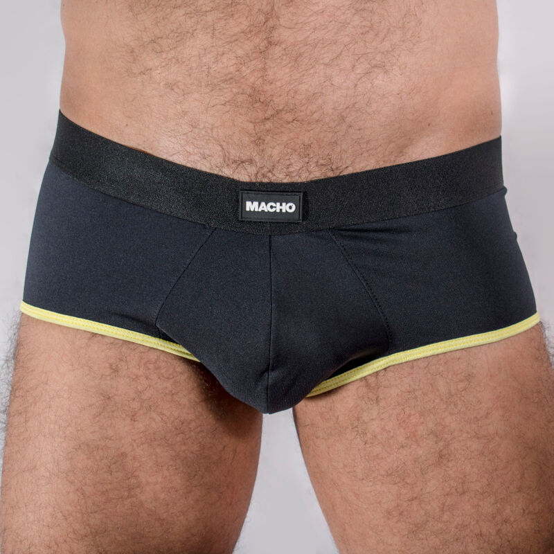 Macho - Ms24A Culotte Jaune Foncé L - MACHO UNDERWEAR | mode et lingerie, lingerie homme, feuillets | Dimensions : 90