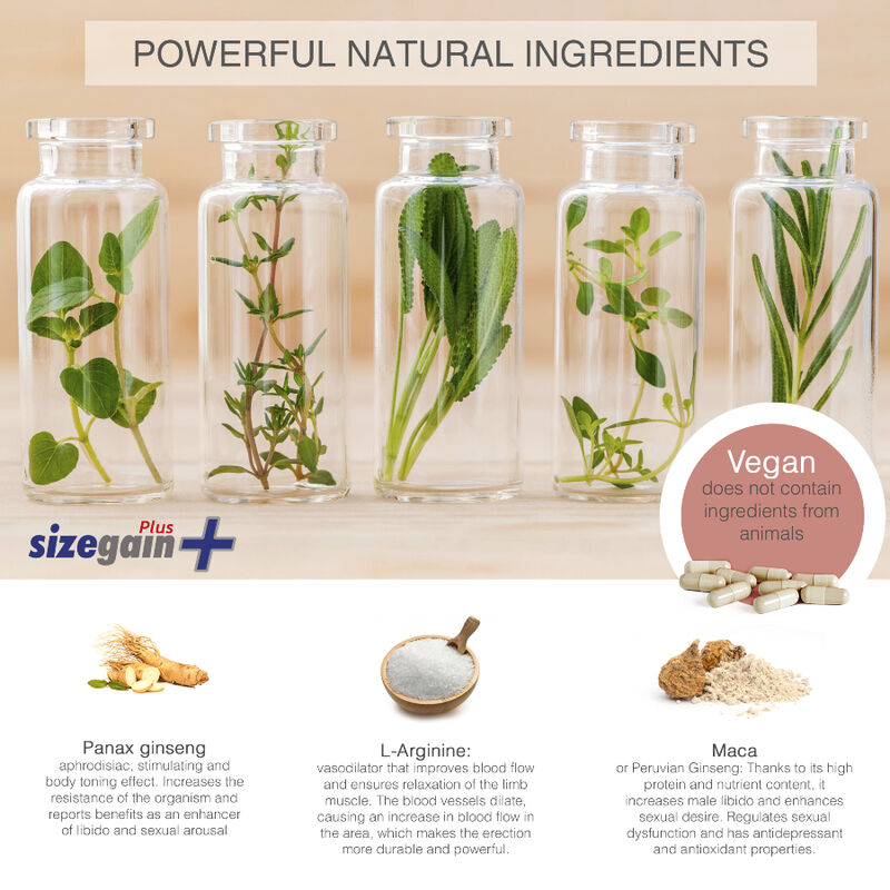 500 Cosmetics - Pilules Sizegain Plus Pour Agrandir Le Pénis