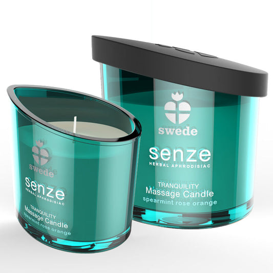 Swede - Bougie De Massage Sweede Senze Tranquility Menthe Verte, Rose, Orange - SWEDE | pharmacie, pour les massages, bougies de massage | Dimensions : 172