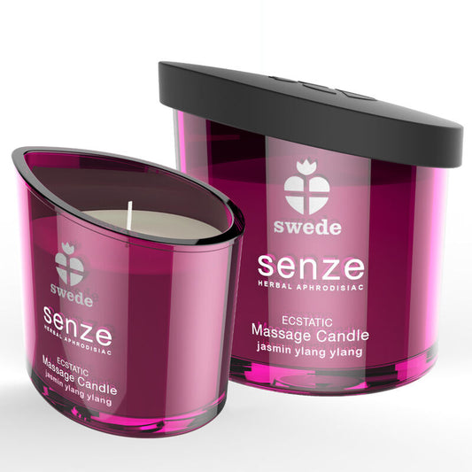 Swede - Bougie De Massage Exstatique Senze - Jasmin, Ylang Ylang - SWEDE | pharmacie, pour les massages, bougies de massage | Dimensions : 172