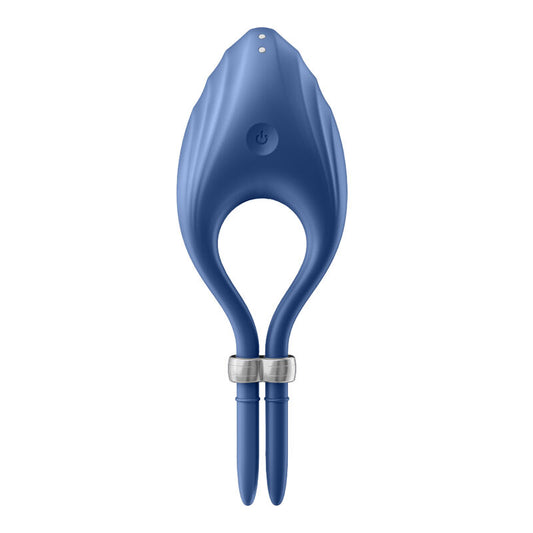 Satisfyer - Vibrateur Anneau Duelist Bleu