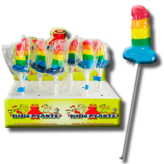 Pride - Gummy Suce Pénis Lgbt - PRIDE | articles assortis, bonbons, friandises drôles | Dimensions : 70