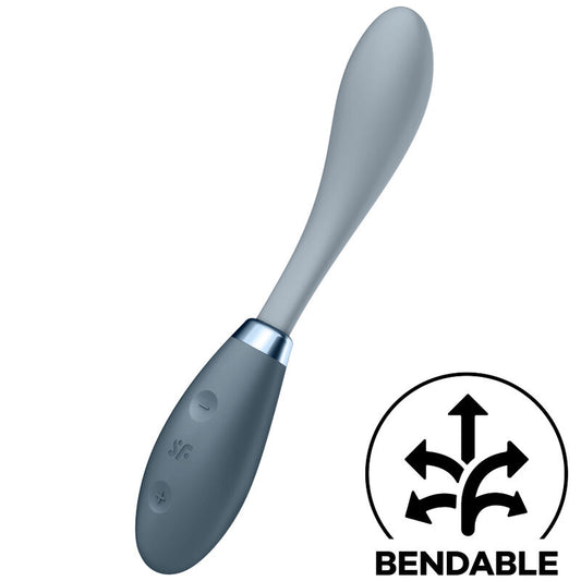 Satisfyer - Vibrateur Multi G-Spot Flex 3 Gris - SATISFYER VIBRATOR | sextoys, vibrateurs, 100% étanches | Dimensions : 318