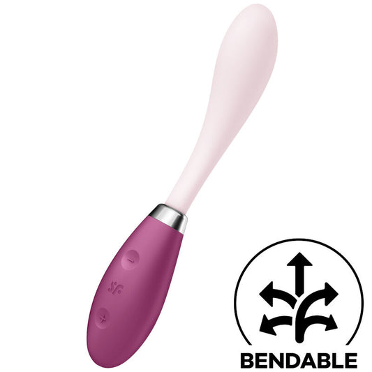Satisfyer - Vibrateur Multi G-Spot Flex 3 Rouge - SATISFYER VIBRATOR | sextoys, vibrateurs, 100% étanches | Dimensions : 340
