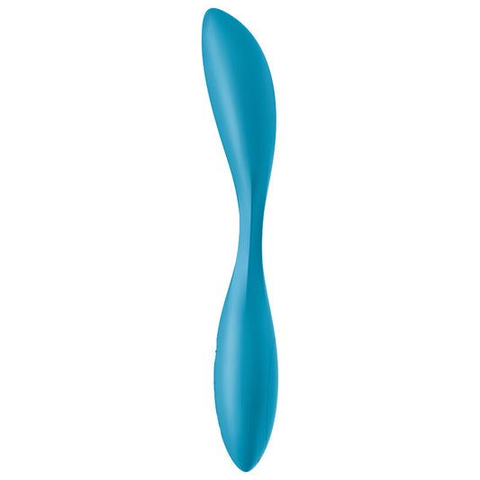 Satisfyer - Vibrateur Multi G-Spot Flex 1 Bleu - SATISFYER VIBRATOR | sextoys, vibrateurs, 100% étanches | Dimensions : 330