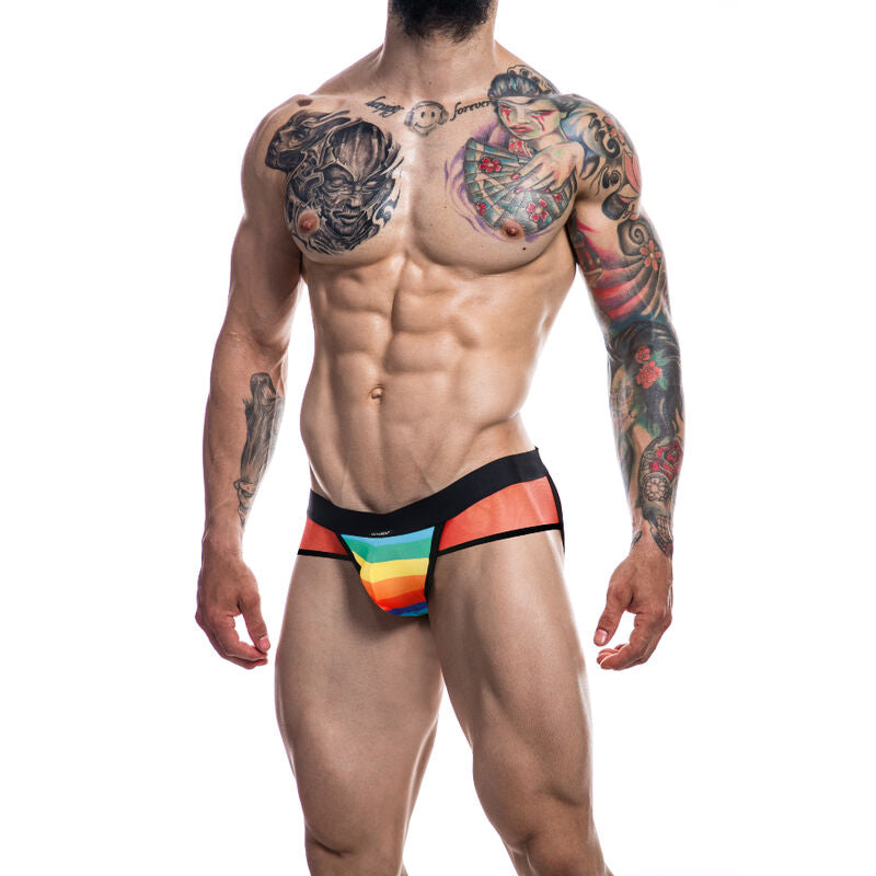 Cut4Men - Jockstrap Arc-En-Ciel Xl - CUT4MEN JOCKSTRAP | mode et lingerie, lingerie homme, jockstraps | Dimensions : 70