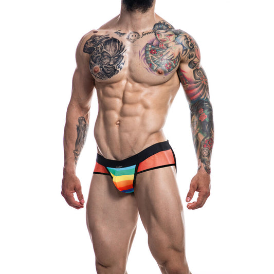 Cut4Men - Jockstrap Arc-En-Ciel Xl - CUT4MEN JOCKSTRAP | mode et lingerie, lingerie homme, jockstraps | Dimensions : 70