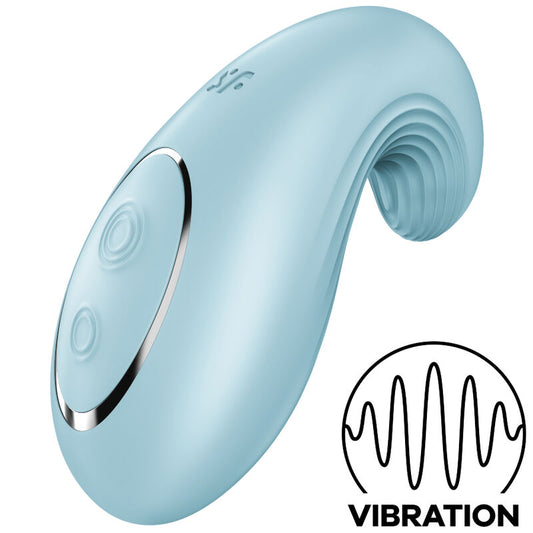 Satisfyer - Vibrateur  Poser Dipping Delight Bleu - SATISFYER LAYONS | sextoys, jouets pour femmes, stimulateurs, masseuses | Dimensions : 224