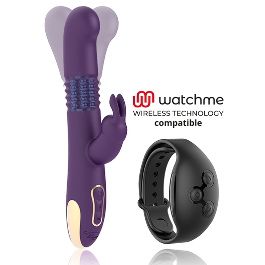 Treasure - Bastian Rabbit Up & Down, Rotateur Et Vibrateur Compatible Avec La Technologie Sans Fil Watchme - TREASURE | sextoys, vibrateurs, rotateurs vibrants | Dimensions : 402